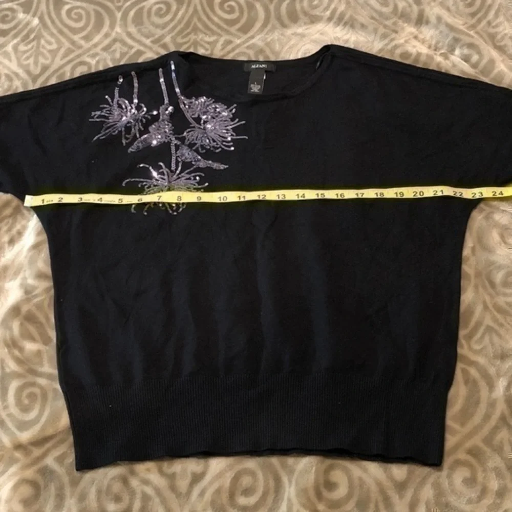 Alfani Black Sweater with Sequin Details - Picture 6 of 6